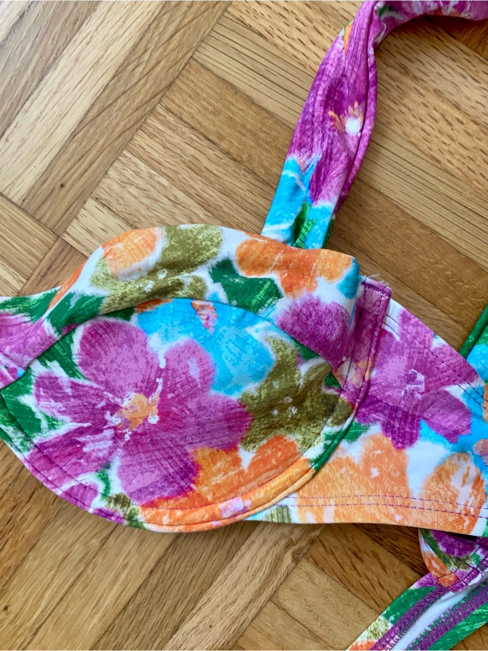 Floral Twist-Front Bikini - Picture 3 of 4